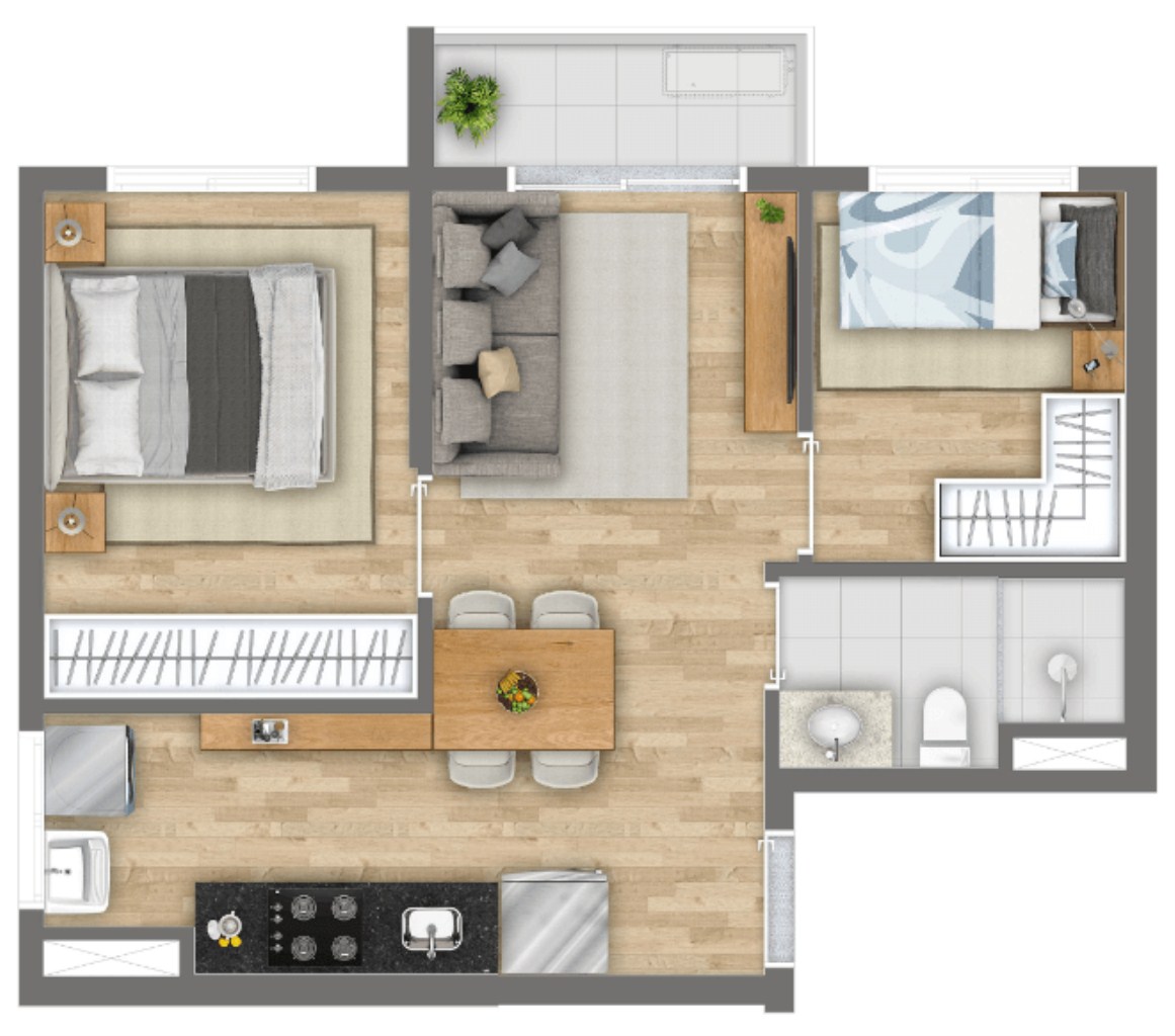 Apartamento, 1 quarto, 26 m² - Foto 17
