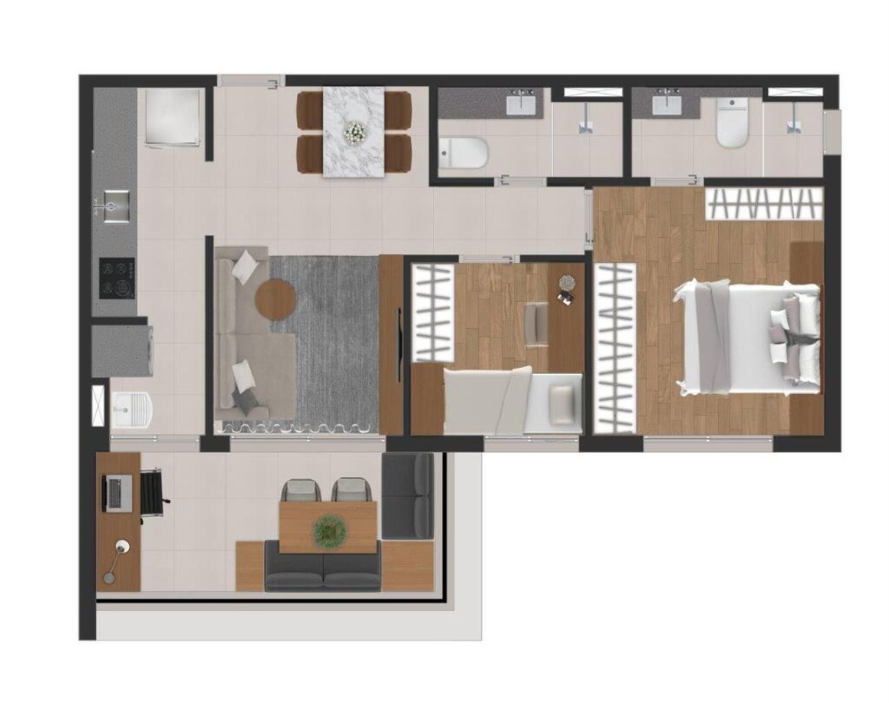 Apartamento, 2 quartos, 59 m² - Foto 36
