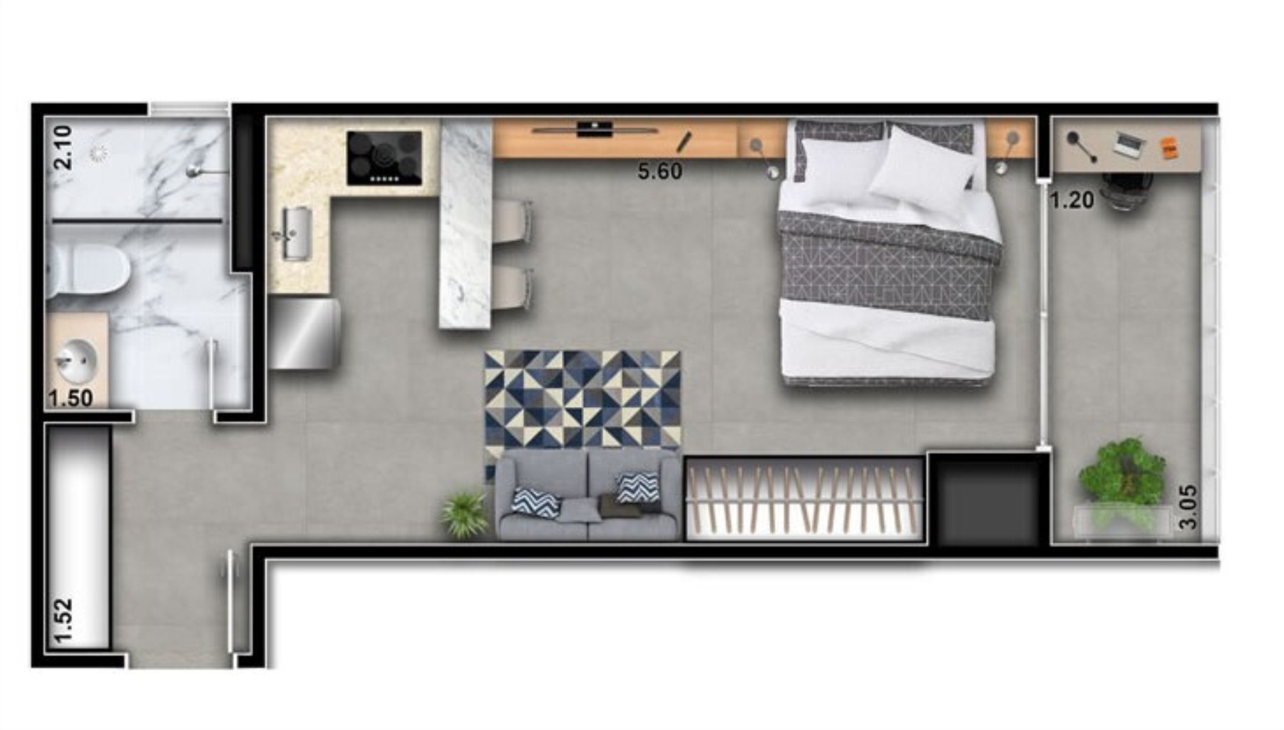 Apartamento, 1 quarto, 29 m² - Foto 20