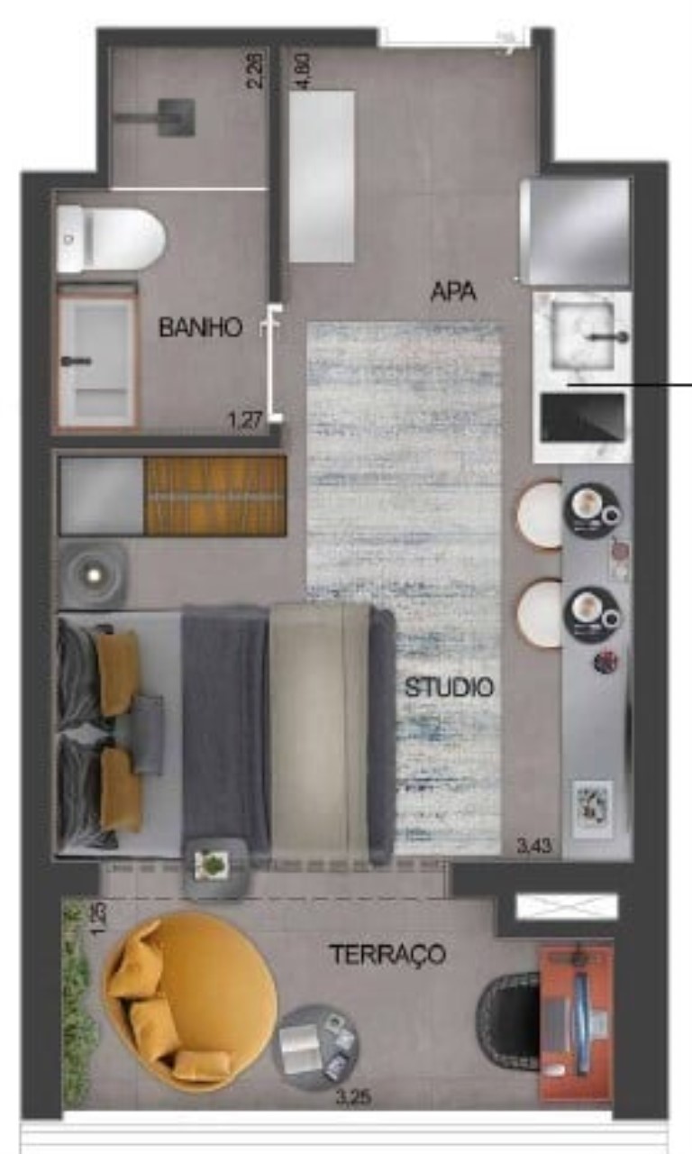 Apartamento, 1 quarto, 35 m² - Foto 25