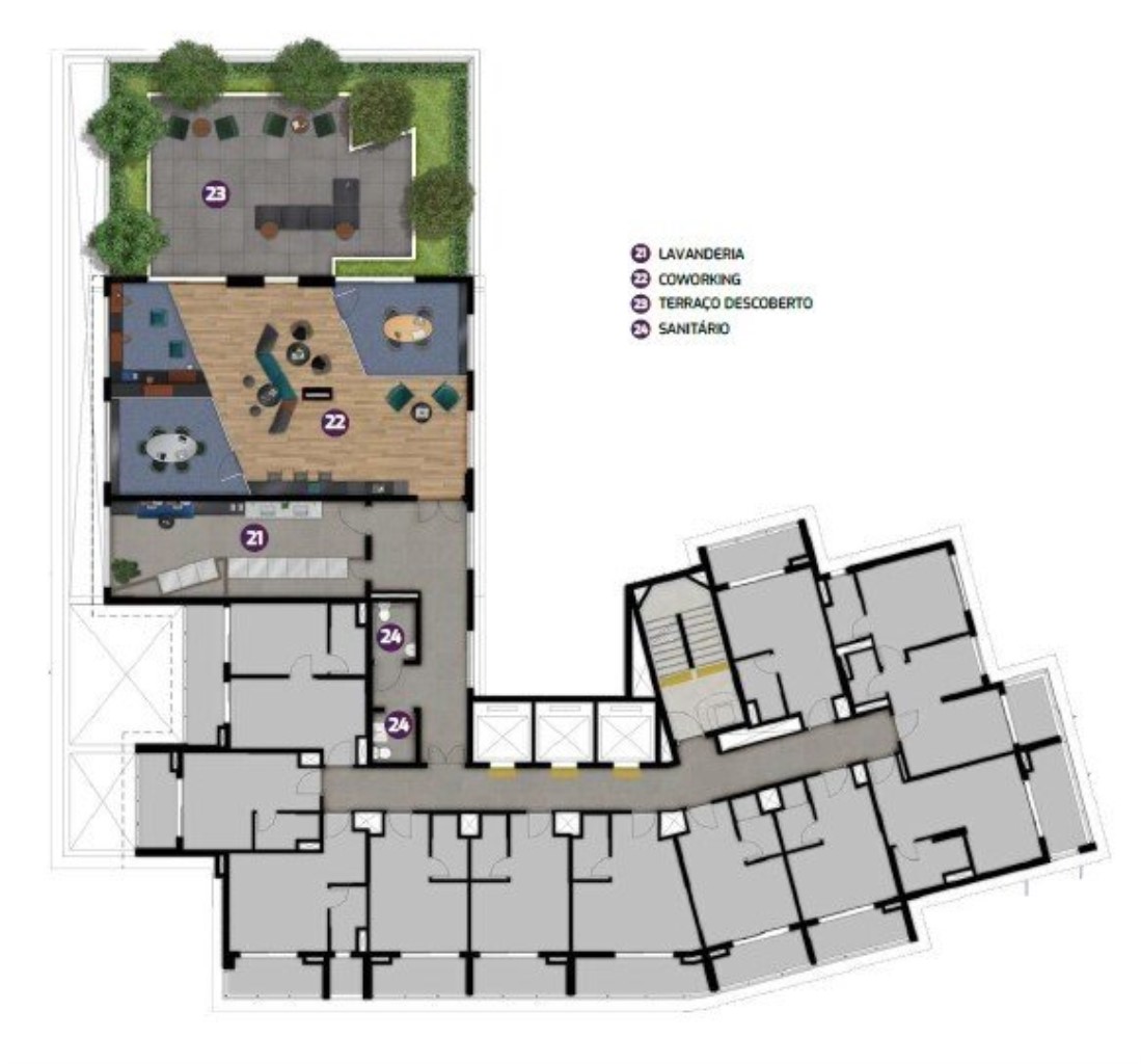 Apartamento, 1 quarto, 33 m² - Foto 23