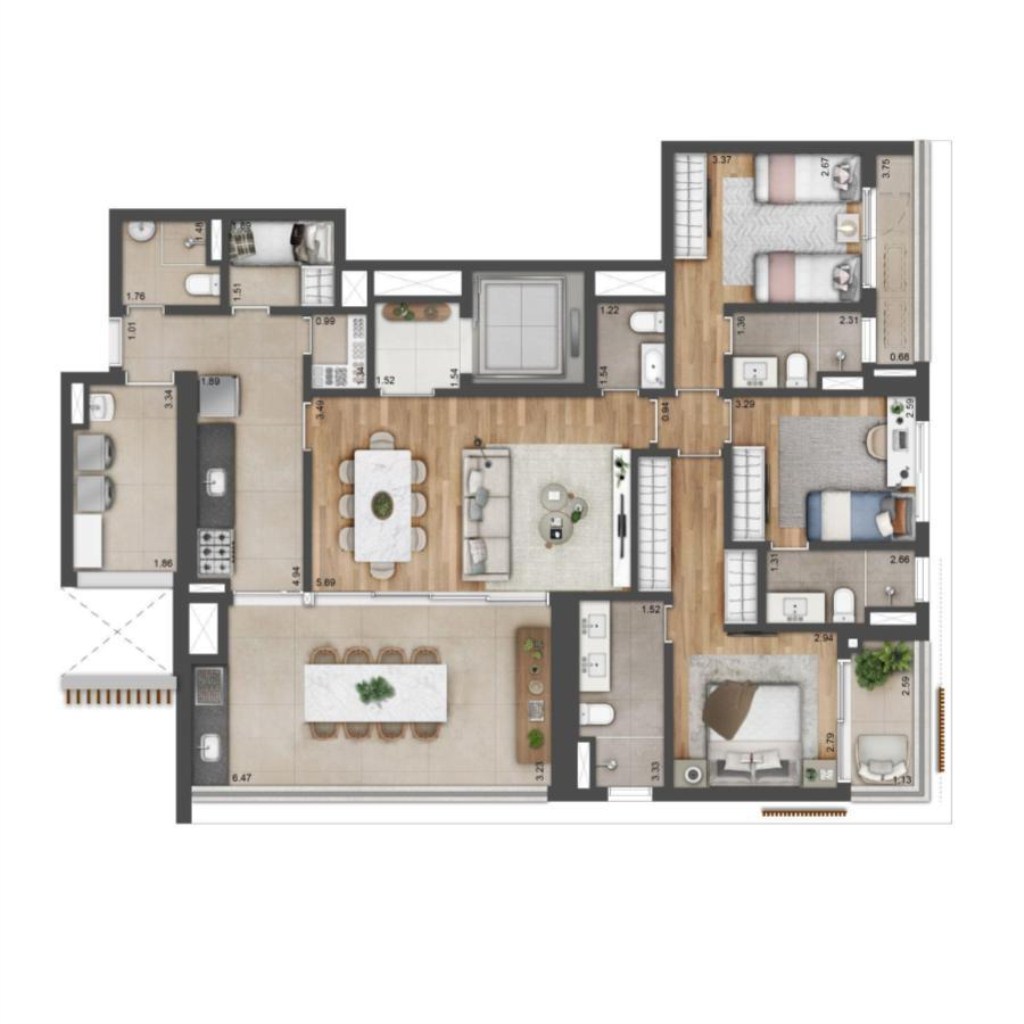 Apartamento, 4 quartos, 339 m² - Foto 14