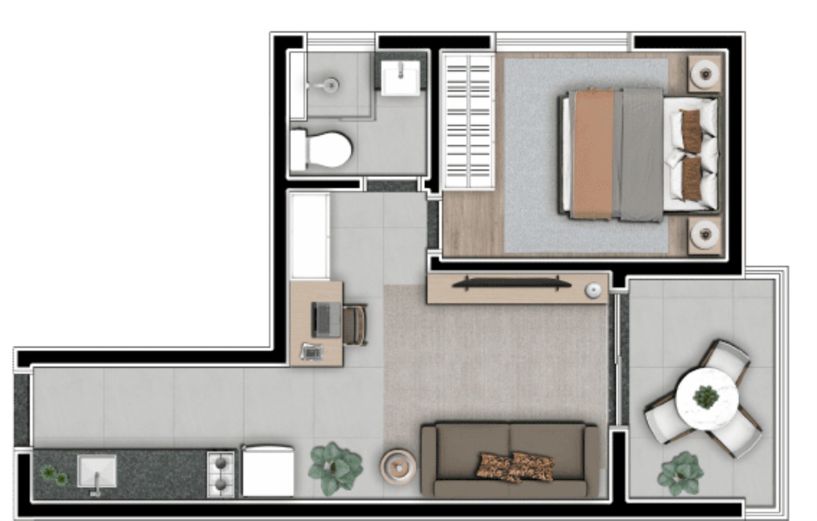 Apartamento, 1 quarto, 33 m² - Foto 29