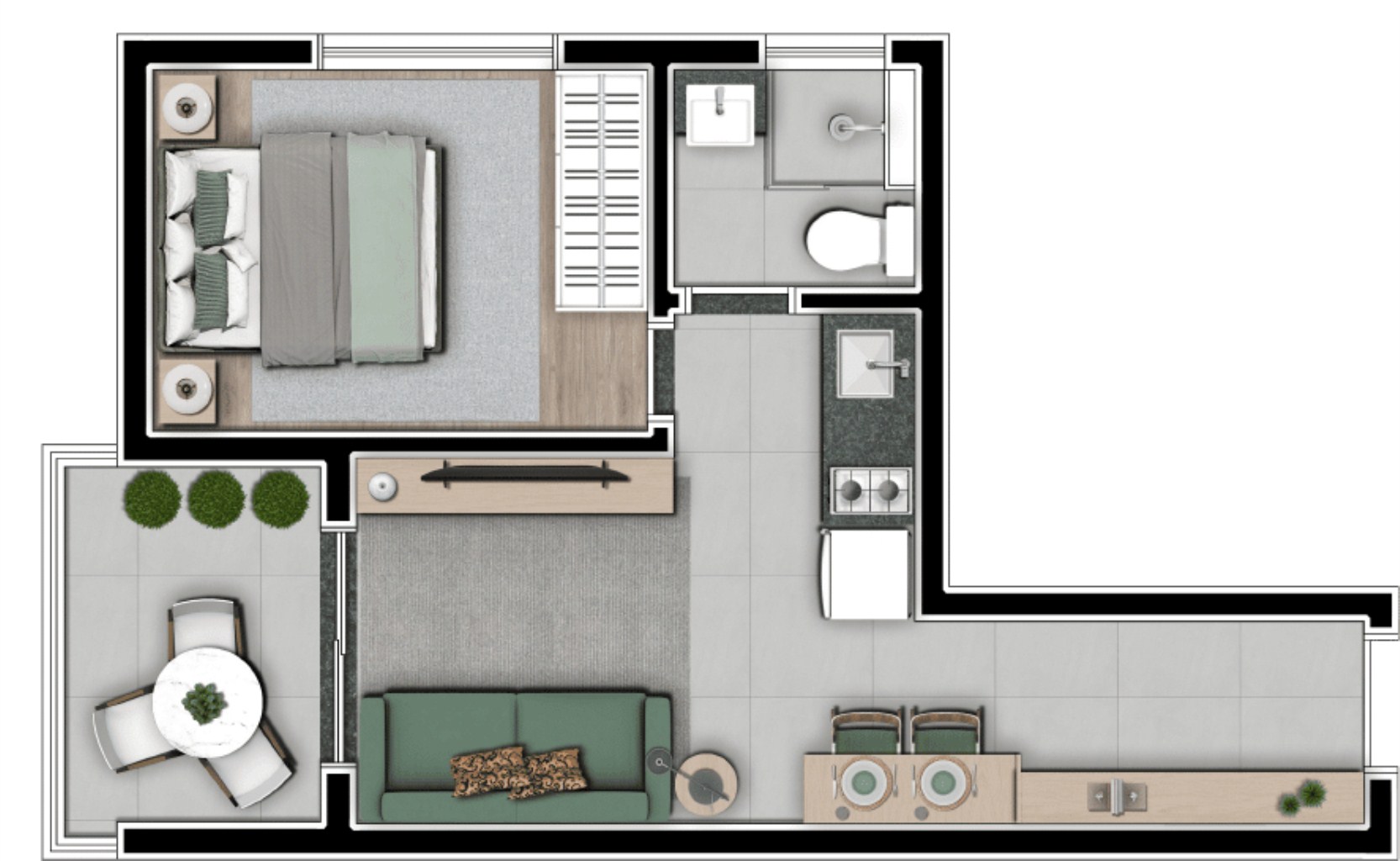Apartamento, 1 quarto, 33 m² - Foto 27
