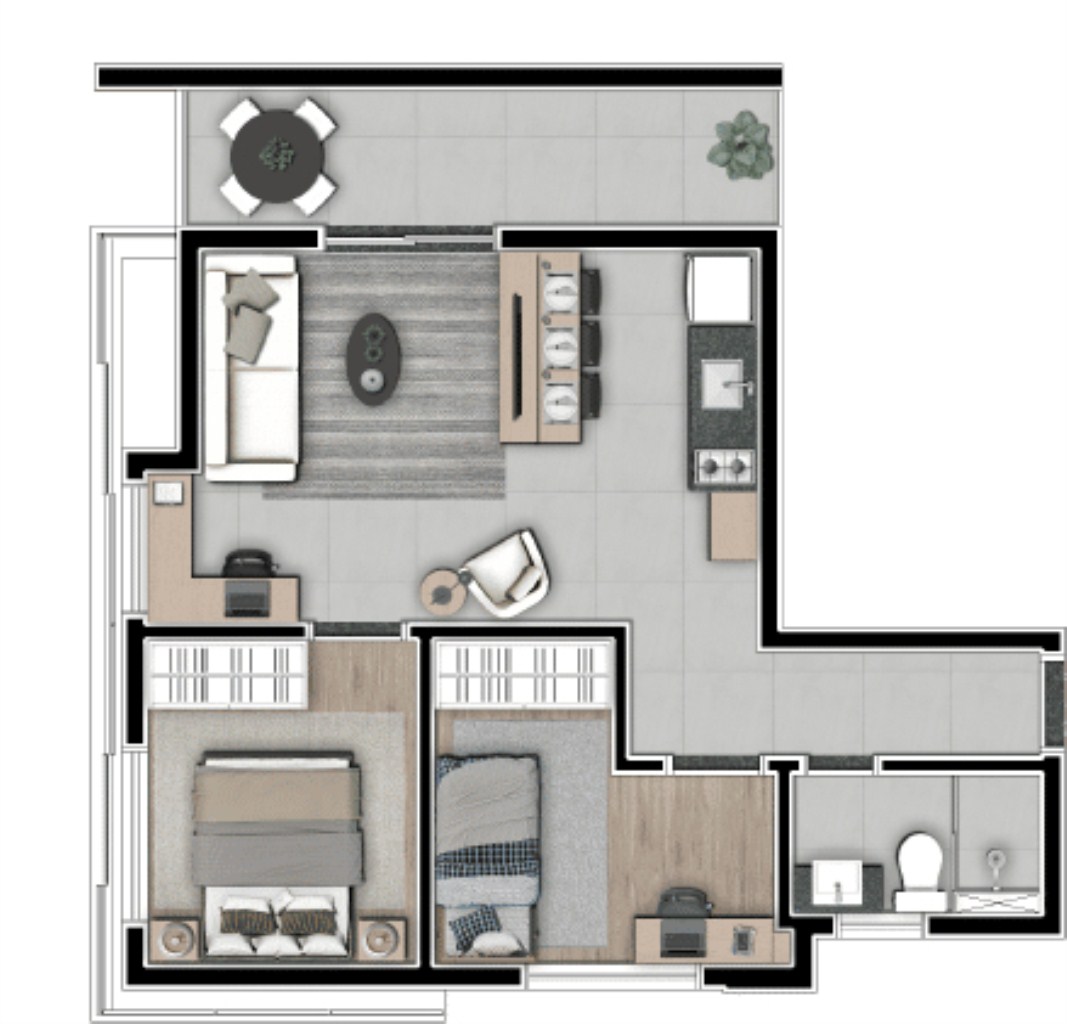 Apartamento, 2 quartos, 41 m² - Foto 27
