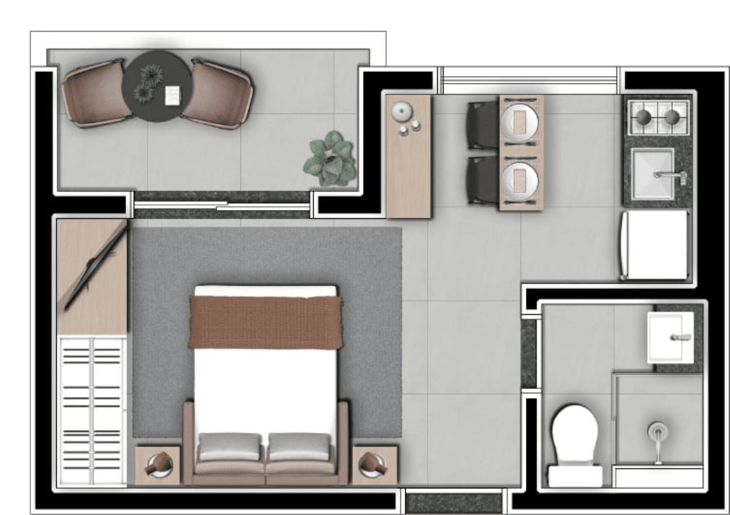 Apartamento, 1 quarto, 33 m² - Foto 23