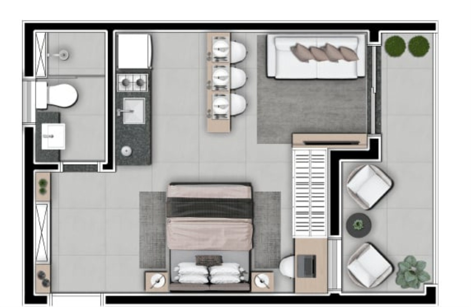 Apartamento, 1 quarto, 33 m² - Foto 28