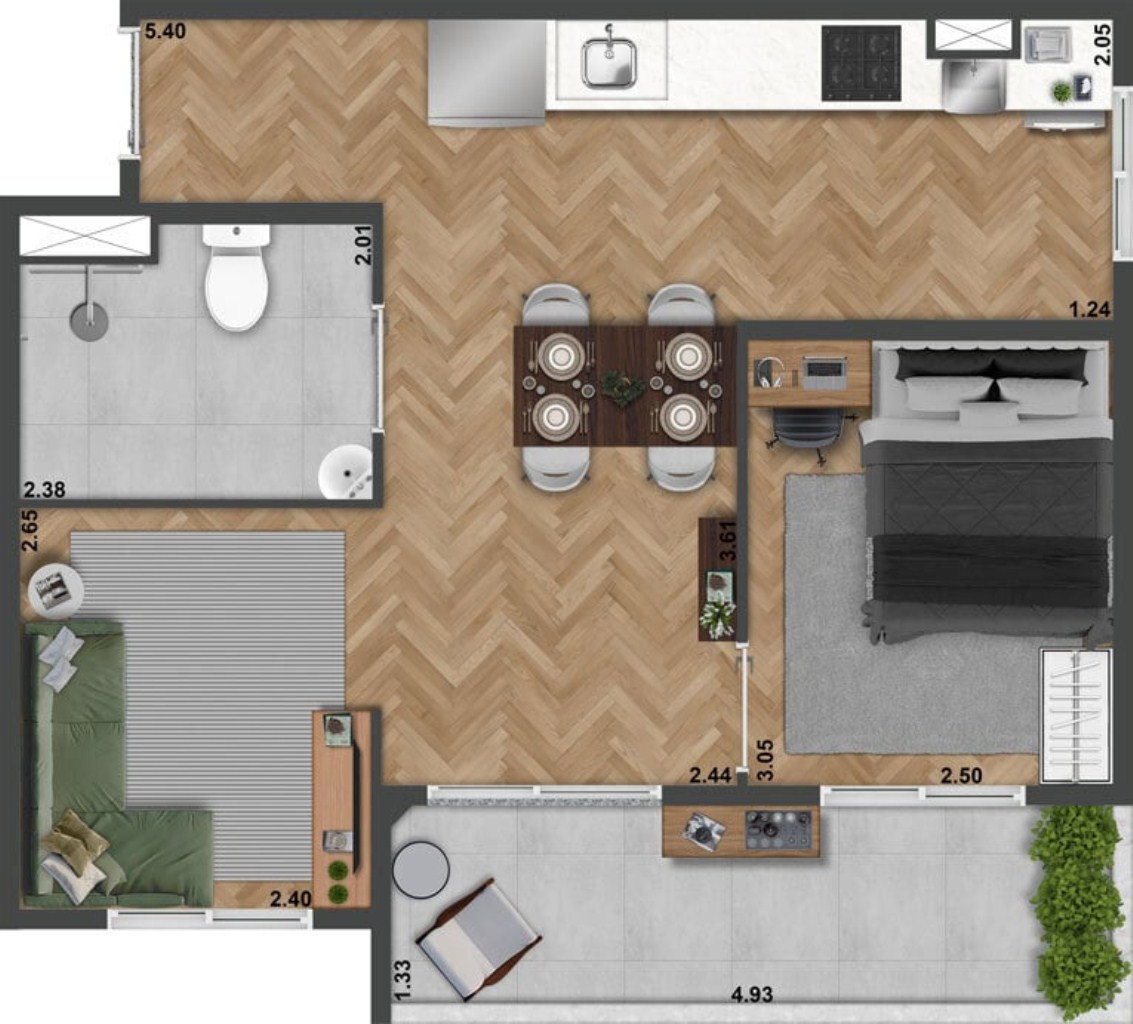 Apartamento, 2 quartos, 51 m² - Foto 8
