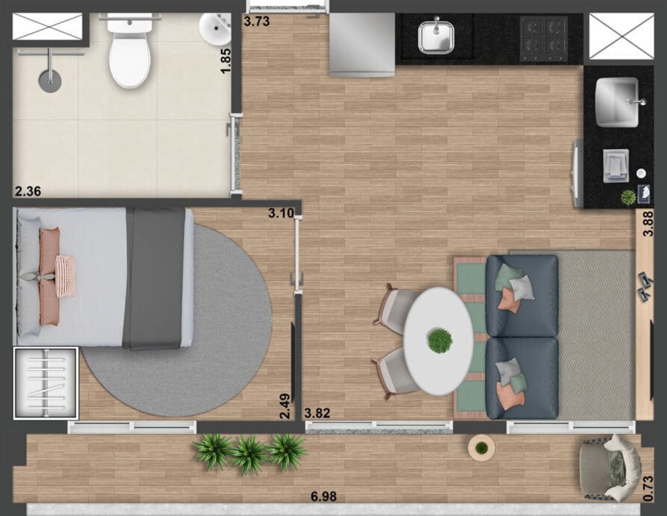 Apartamento, 2 quartos, 51 m² - Foto 5
