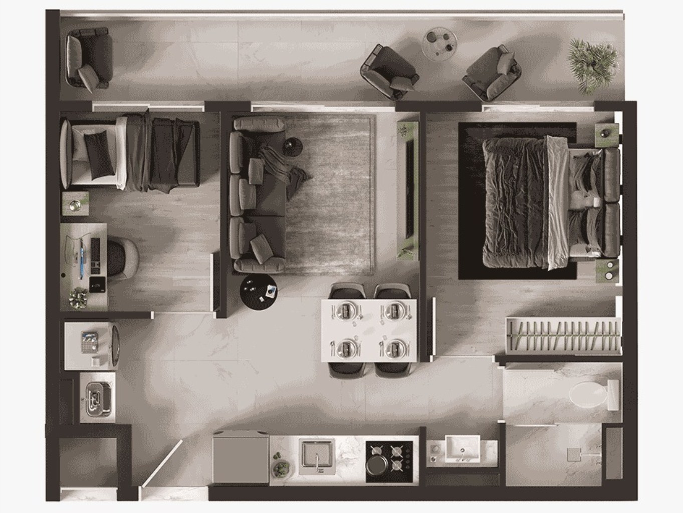 Apartamento, 1 quarto, 33 m² - Foto 17