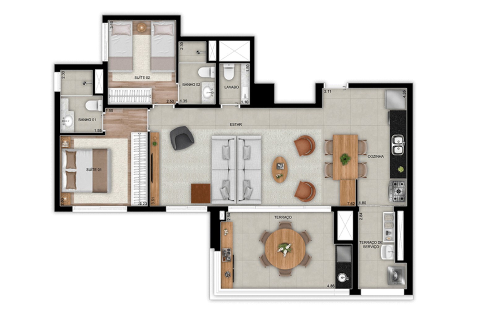 Apartamento, 3 quartos, 119 m² - Foto 28