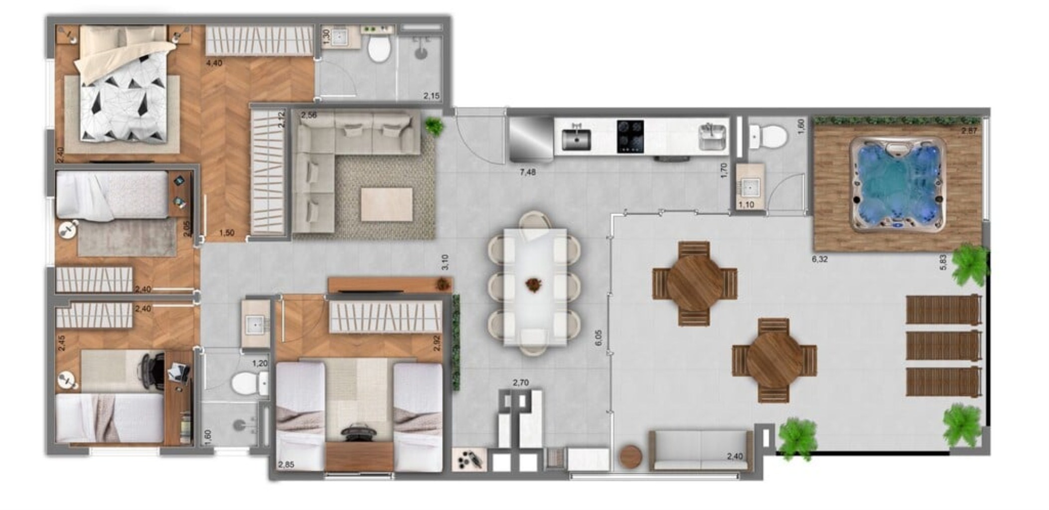 Apartamento, 3 quartos, 81 m² - Foto 29
