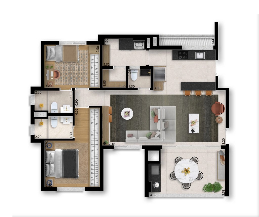 Apartamento, 3 quartos, 156 m² - Foto 46