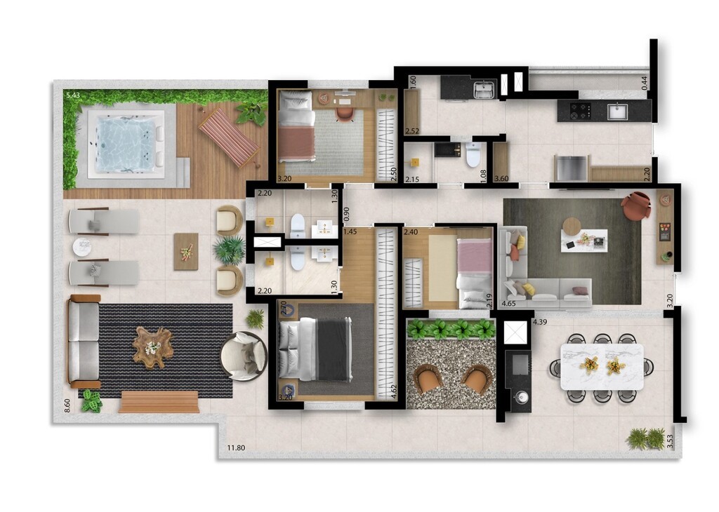Apartamento, 3 quartos, 156 m² - Foto 50