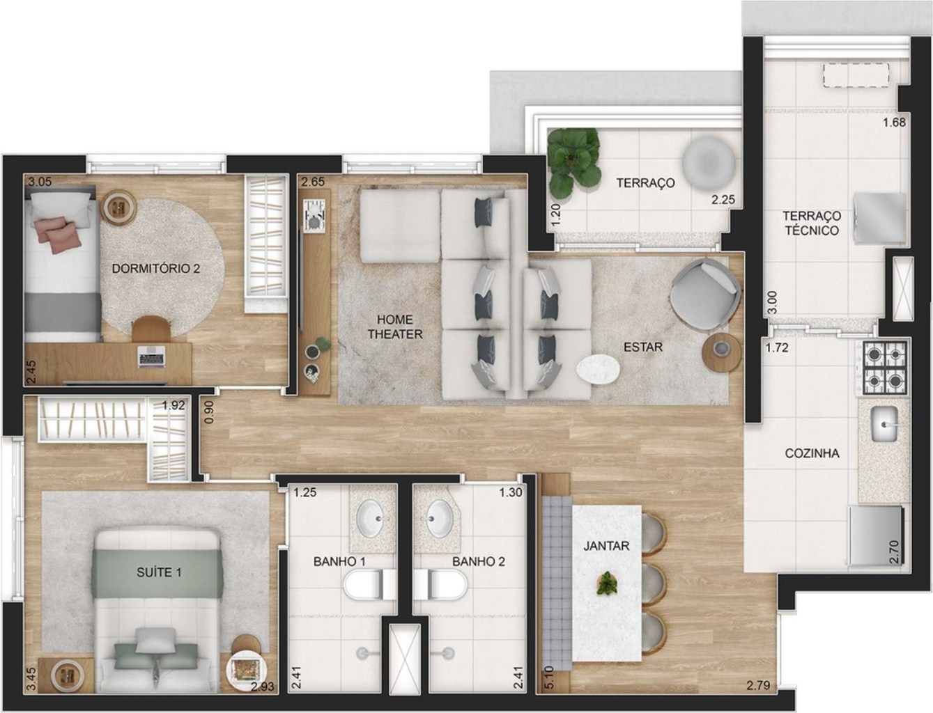 Apartamento, 1 quarto, 38 m² - Foto 20