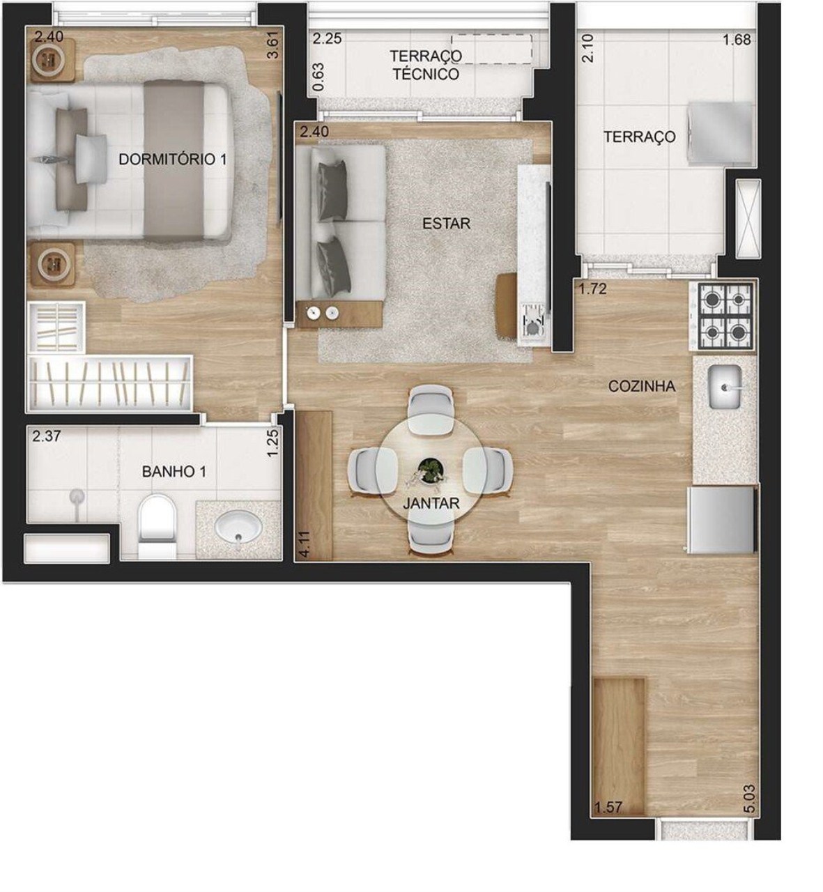 Apartamento, 2 quartos, 51 m² - Foto 16