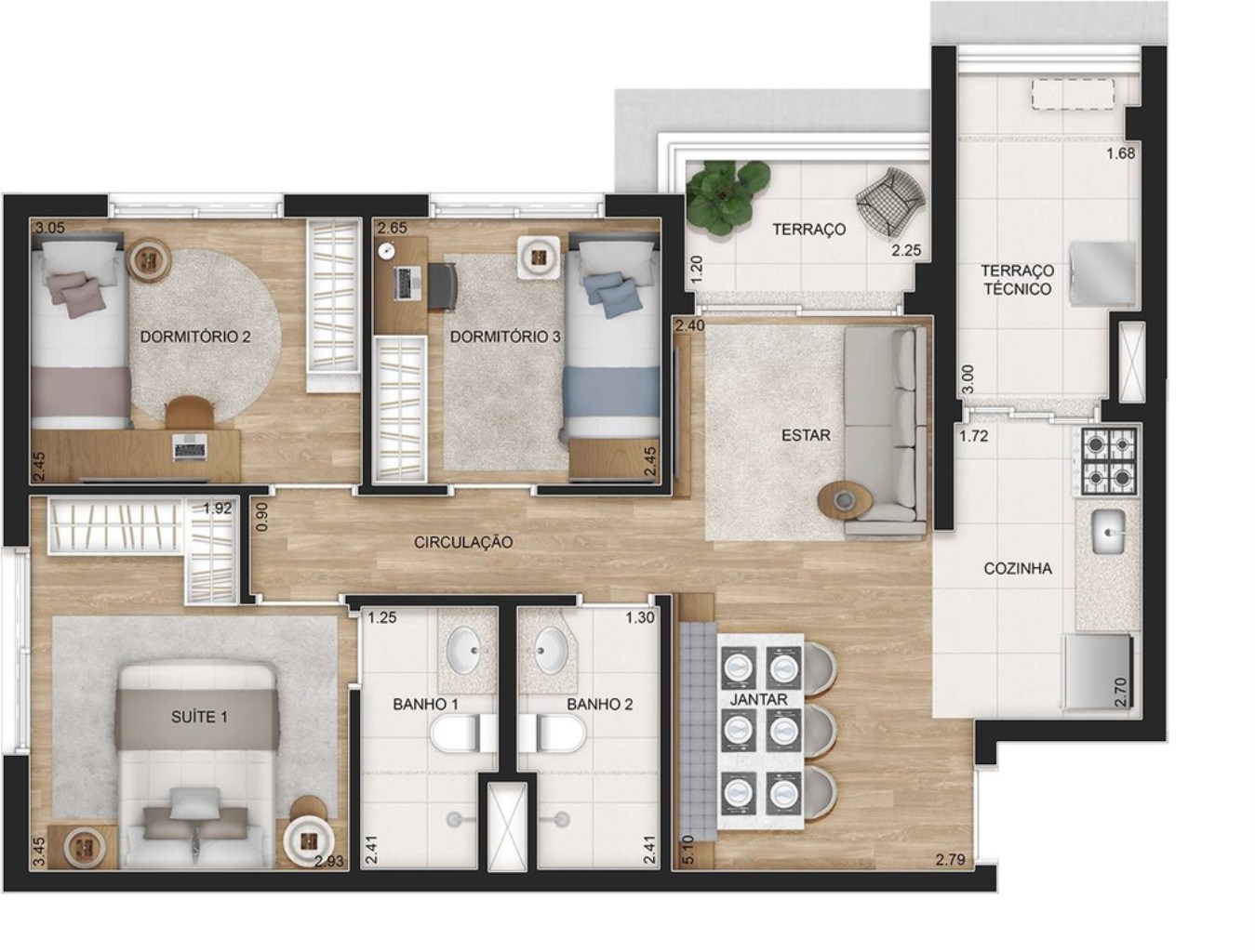 Apartamento, 1 quarto, 38 m² - Foto 19
