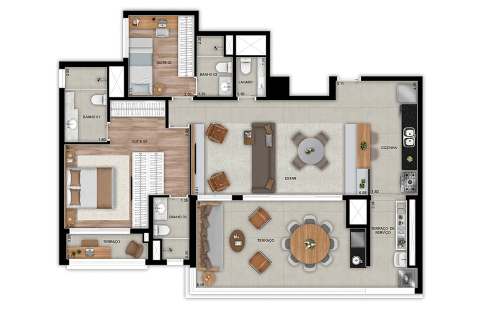 Apartamento, 3 quartos, 119 m² - Foto 30