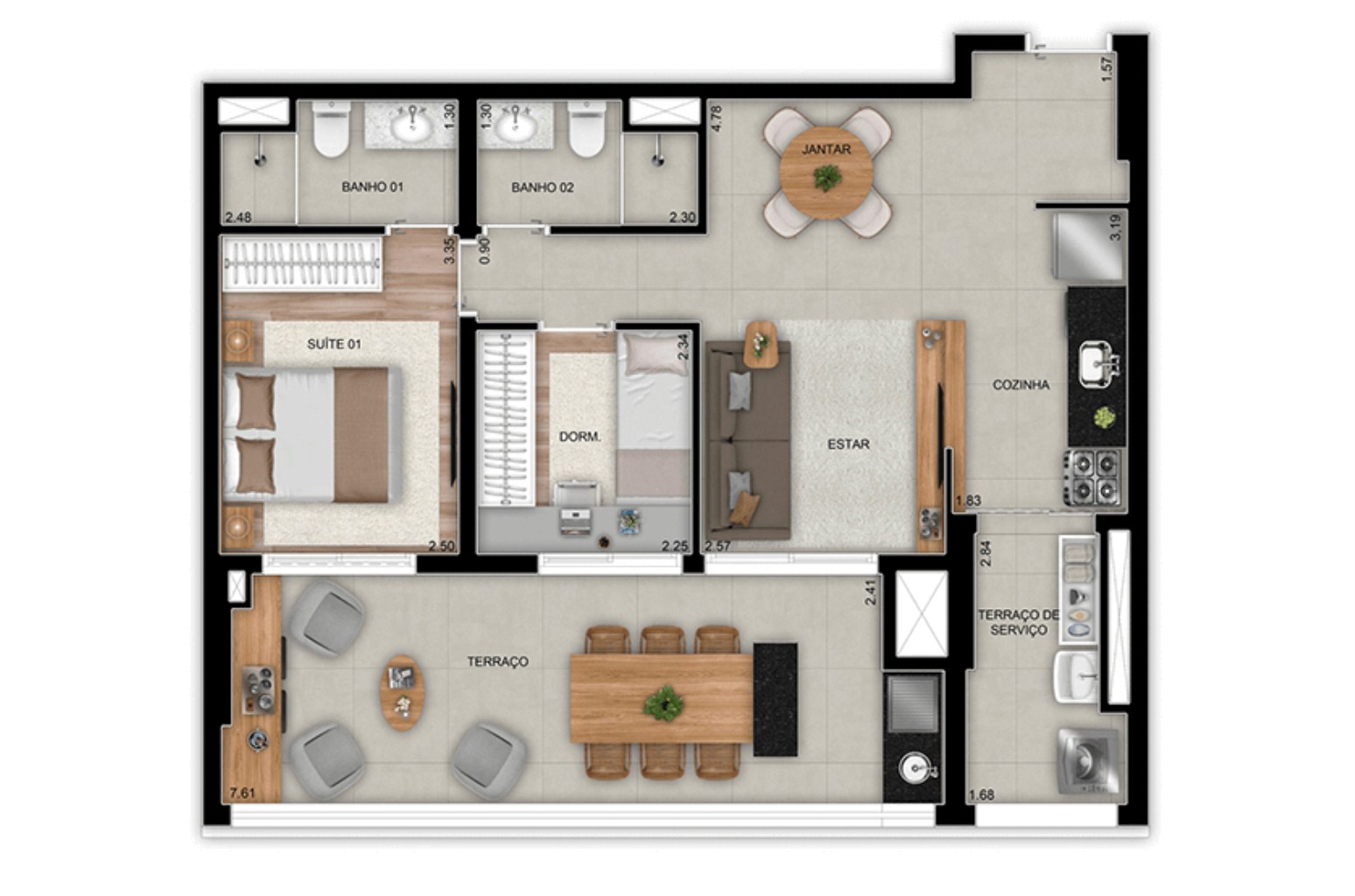 Apartamento, 3 quartos, 119 m² - Foto 26