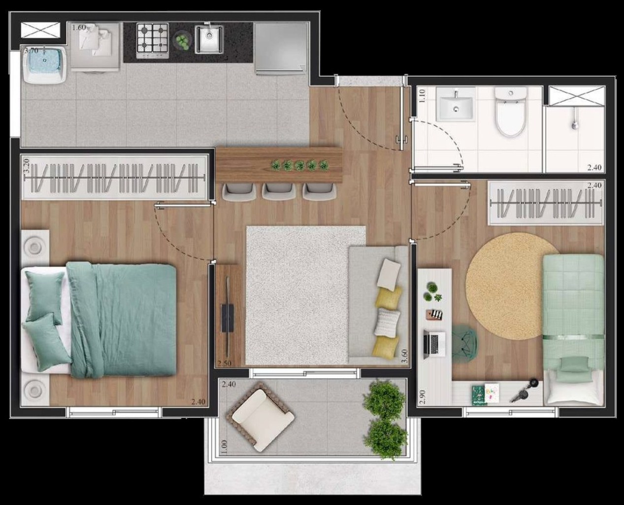 Apartamento, 2 quartos, 42 m² - Foto 17