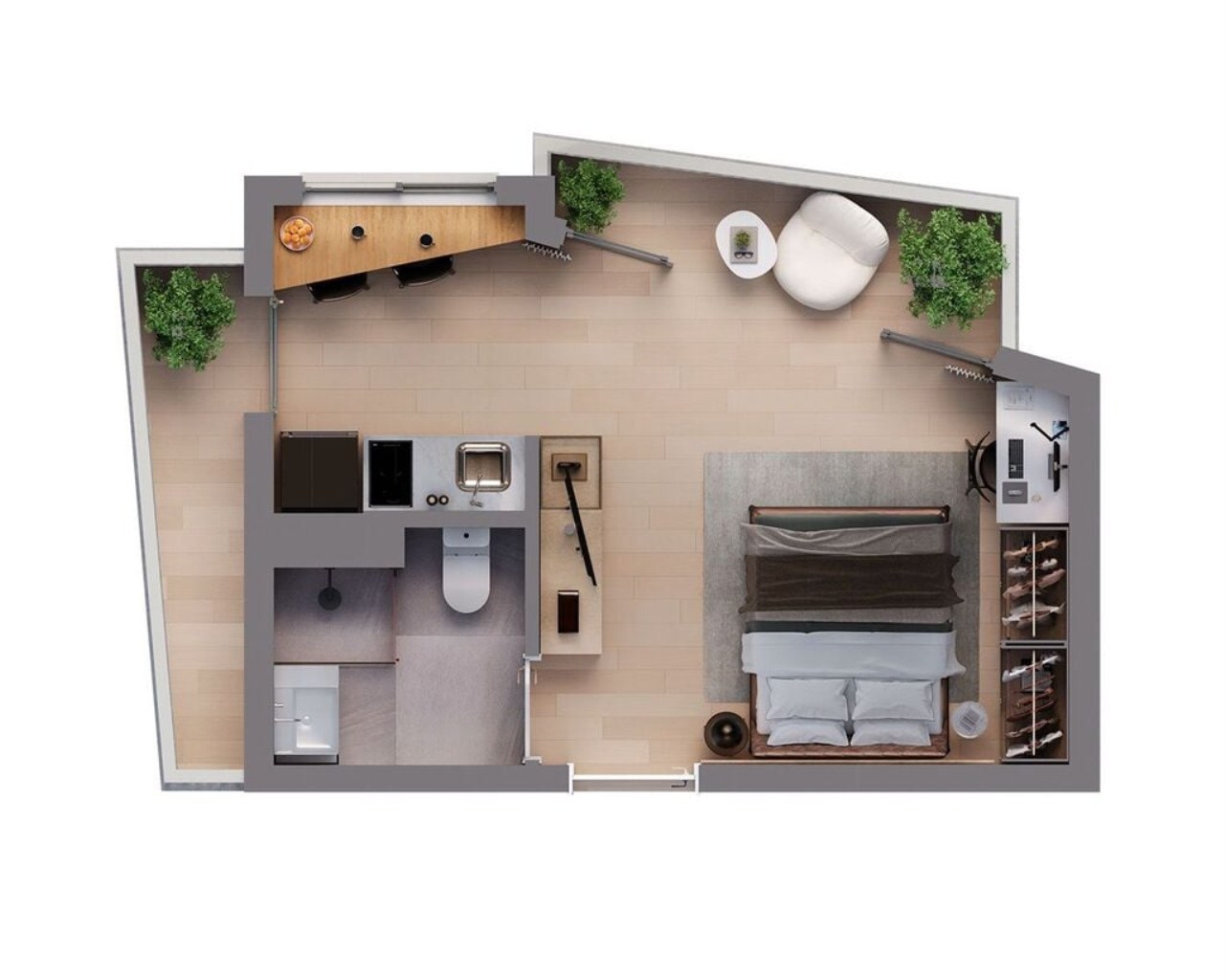 Apartamento, 1 quarto, 44 m² - Foto 8