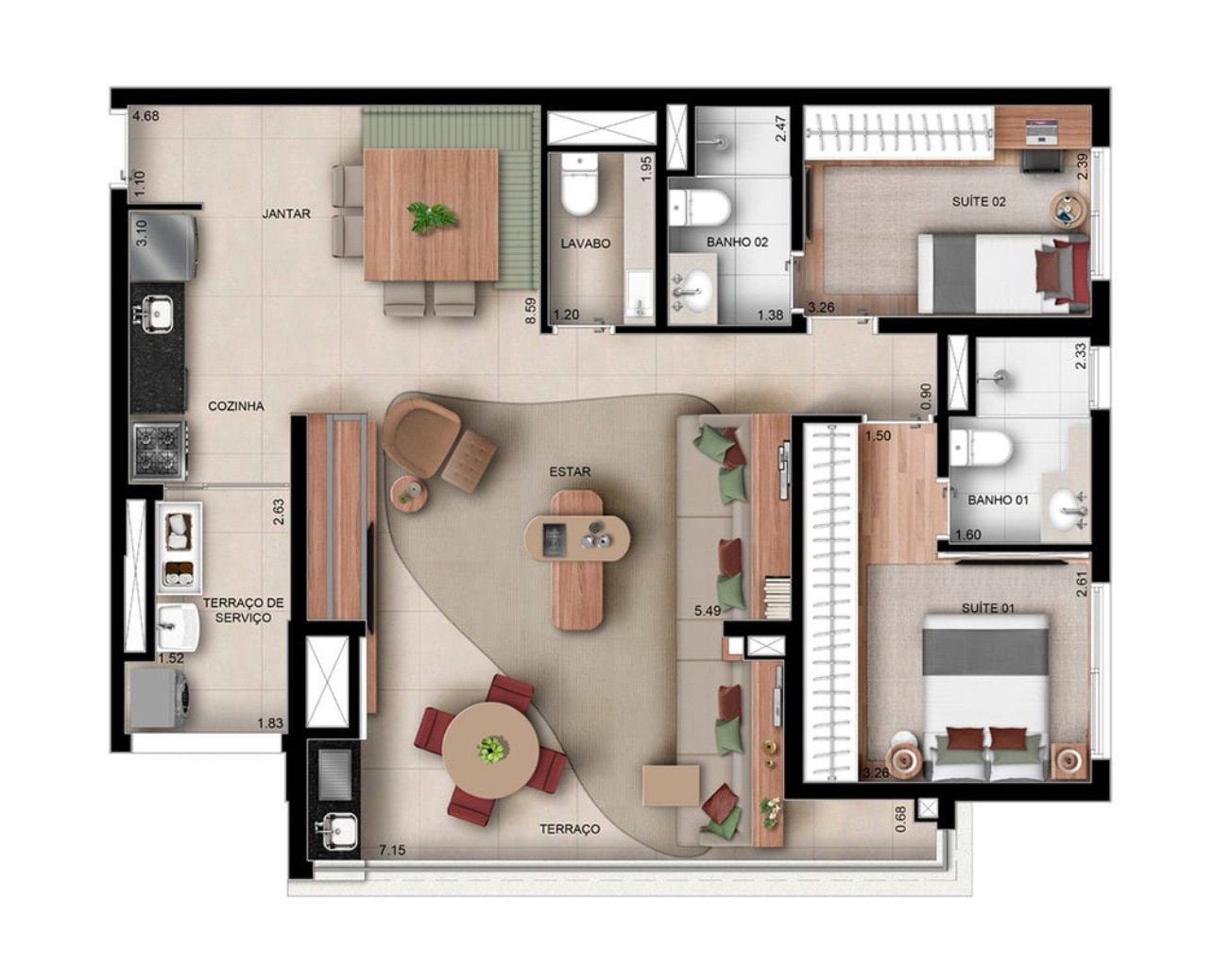 Apartamento à venda com 3 quartos, 95m² - Foto 23