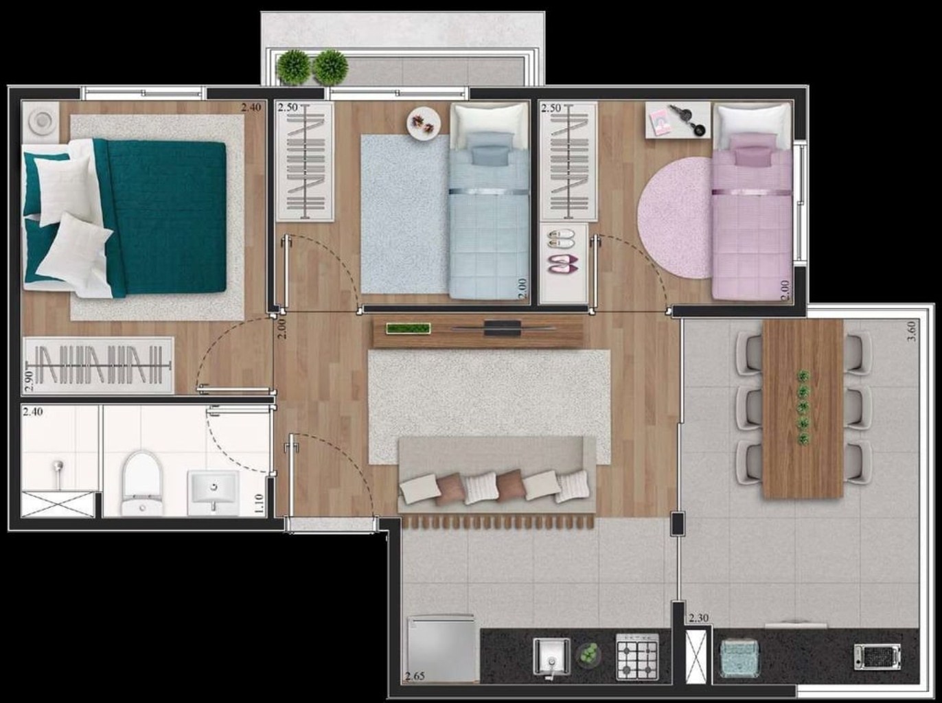 Apartamento, 2 quartos, 42 m² - Foto 19