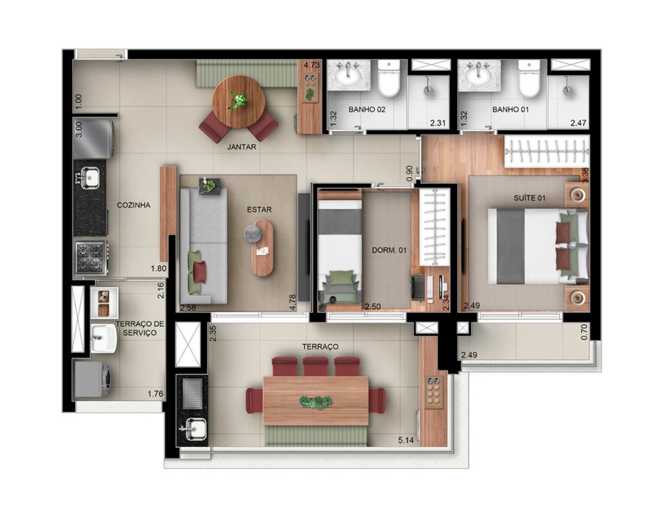 Apartamento à venda com 3 quartos, 95m² - Foto 21