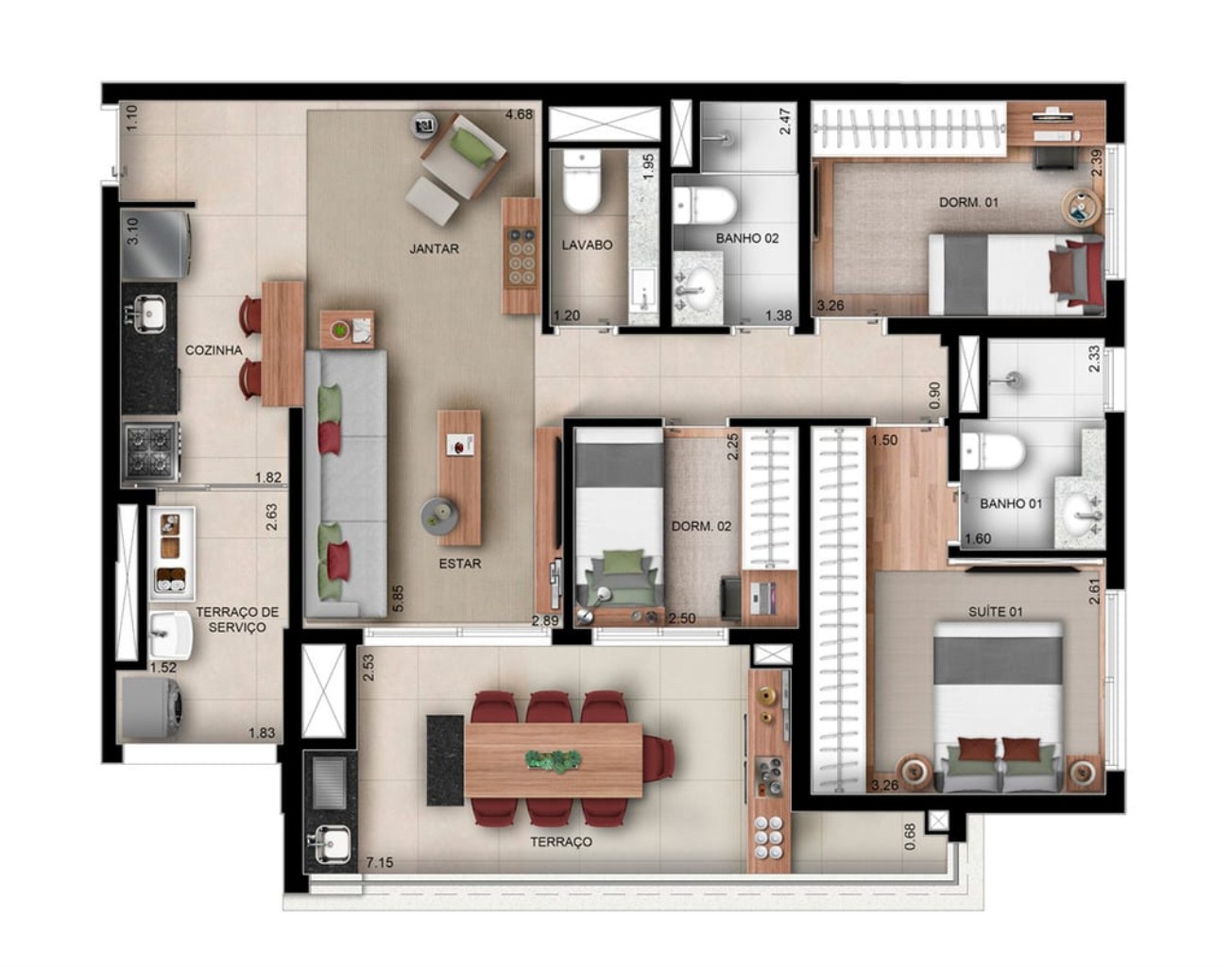 Apartamento à venda com 3 quartos, 95m² - Foto 22