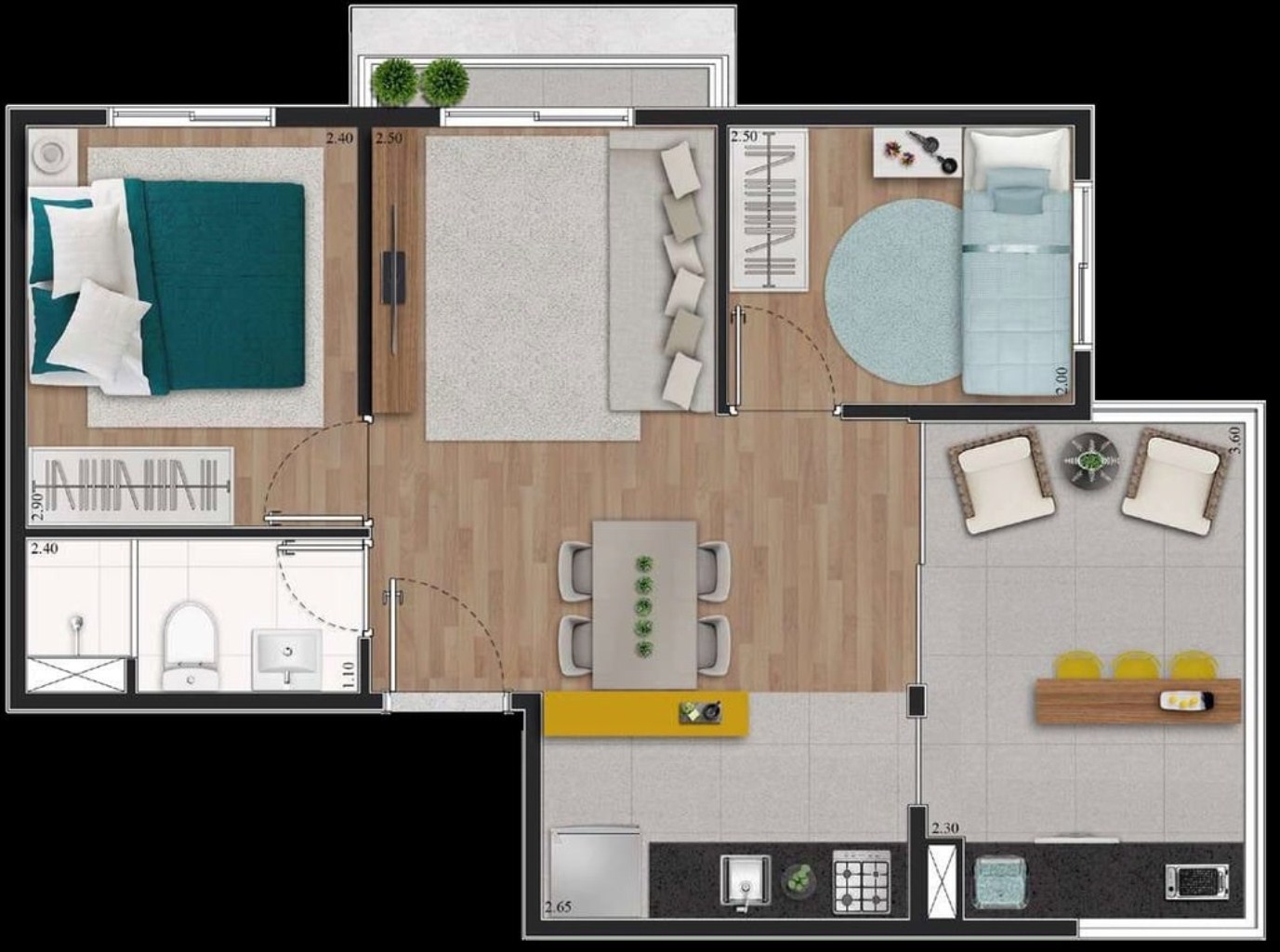 Apartamento, 2 quartos, 42 m² - Foto 20