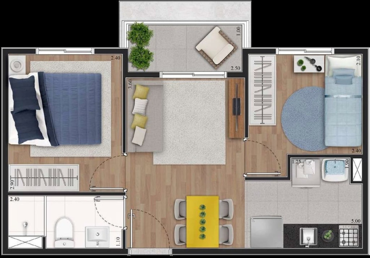 Apartamento, 2 quartos, 42 m² - Foto 15