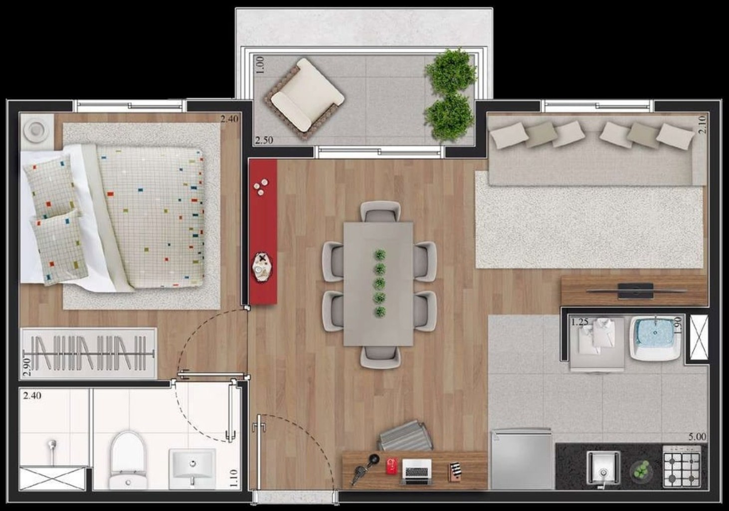 Apartamento, 2 quartos, 42 m² - Foto 16