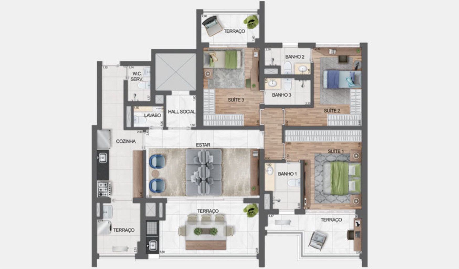 Edifício Haute Ibirapuera, 4 quartos, 4 suítes, apartment in São Paulo Brazil