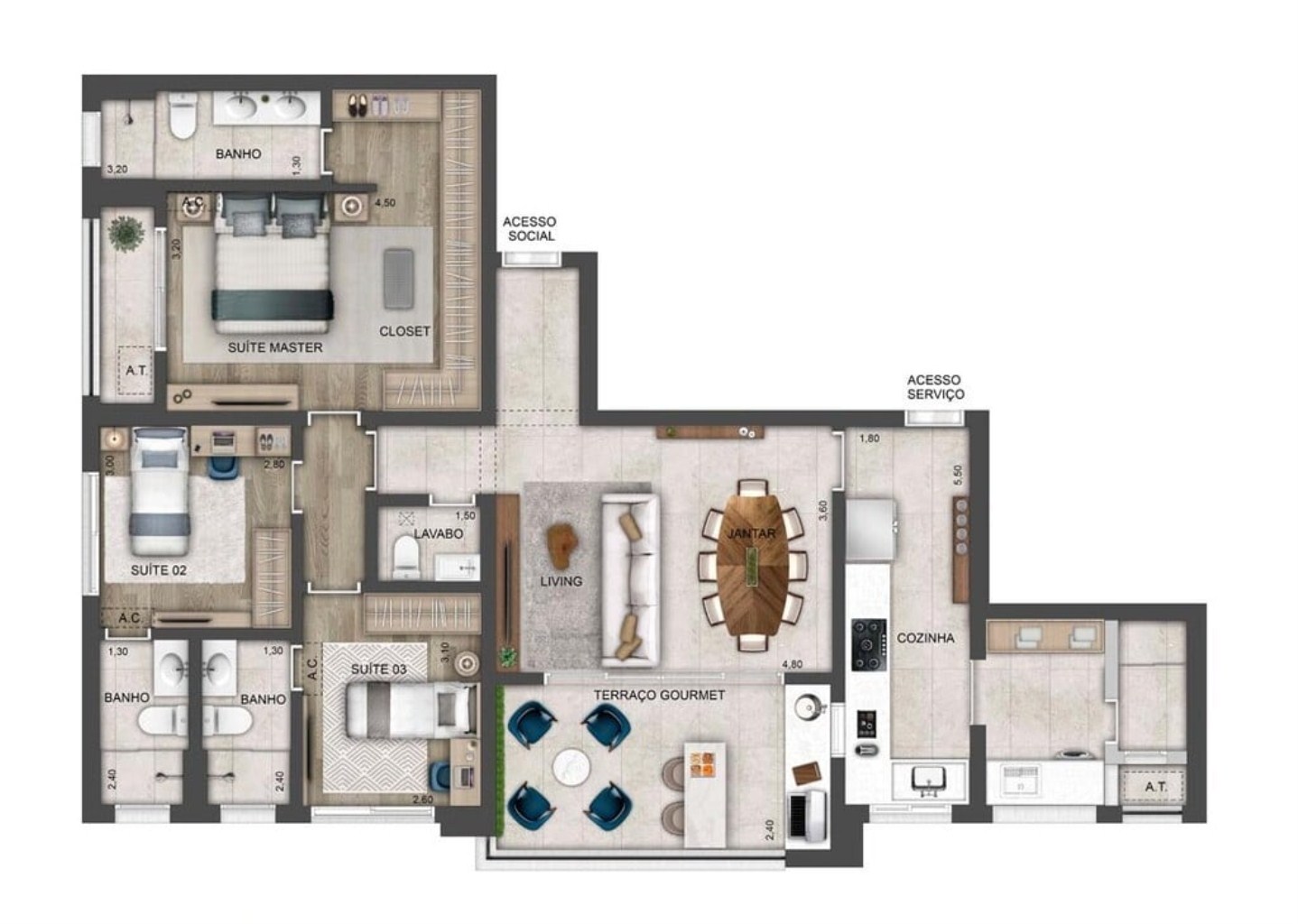 Apartamento, 2 quartos, 93 m² - Foto 14