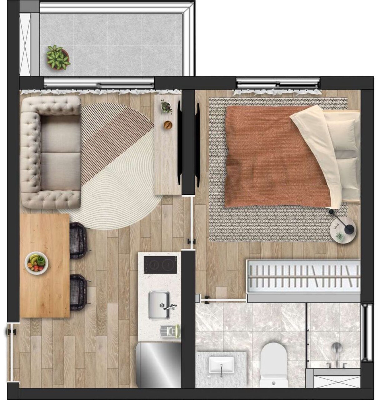 Apartamento, 1 quarto, 15 m² - Foto 20