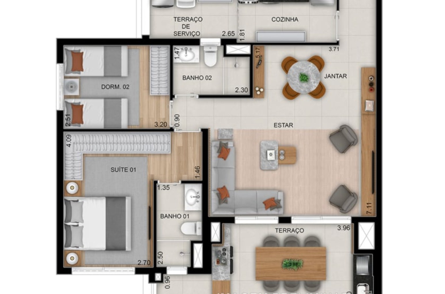Apartamento, 3 quartos, 94 m² - Foto 24