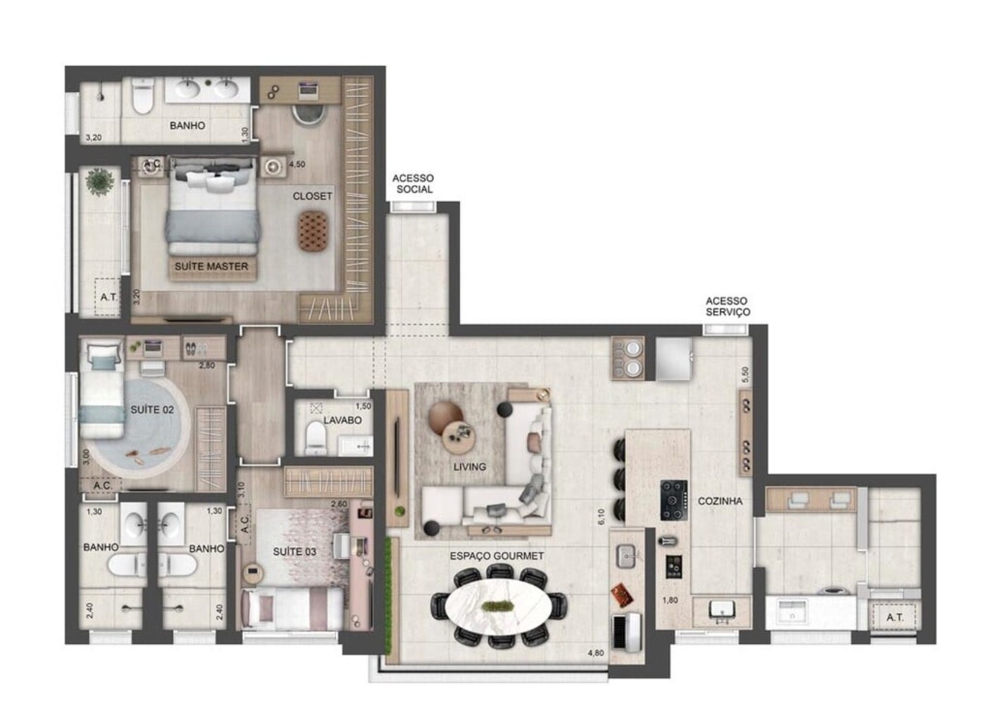 Apartamento, 2 quartos, 93 m² - Foto 15