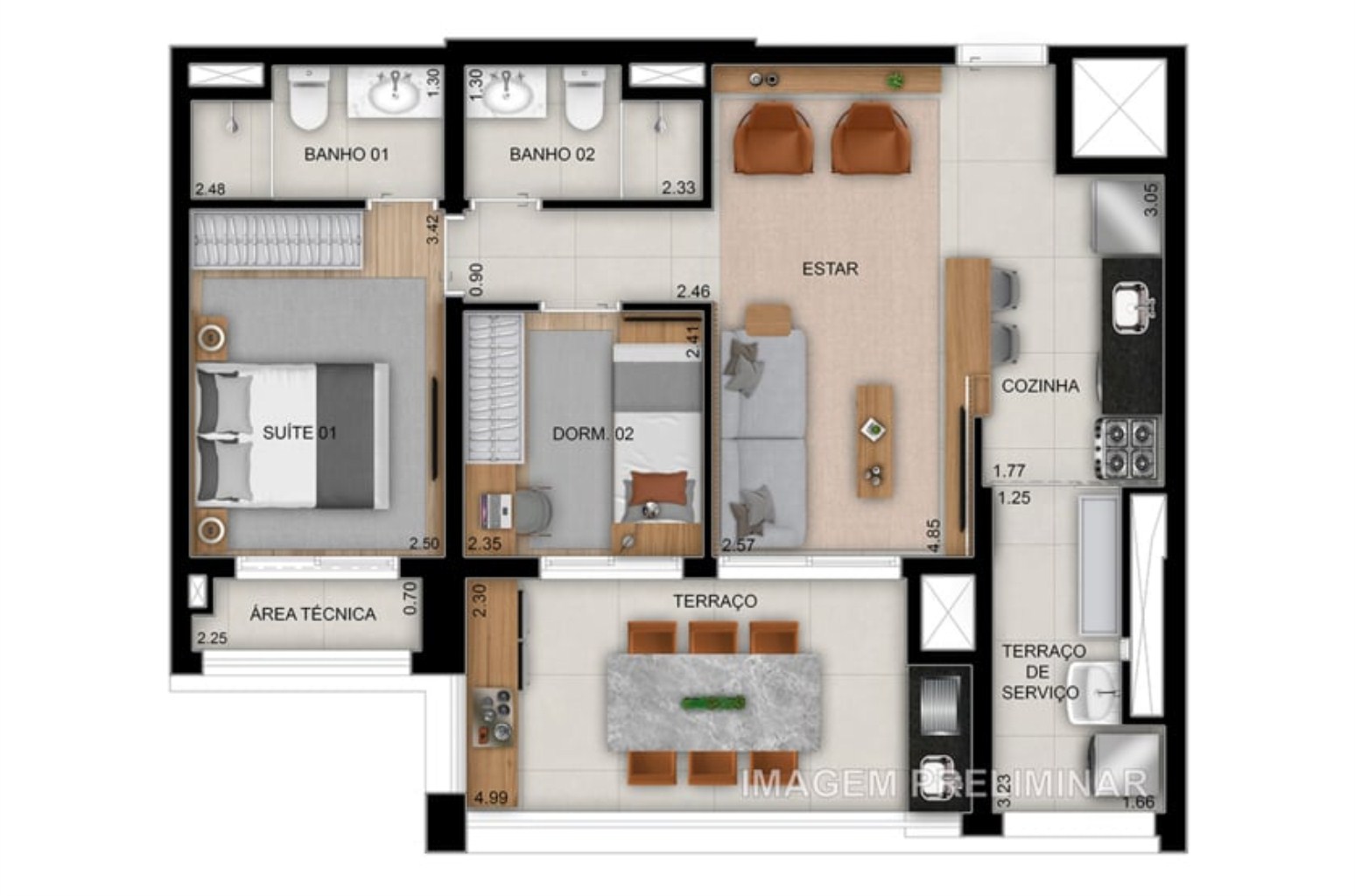 Apartamento, 3 quartos, 94 m² - Foto 22
