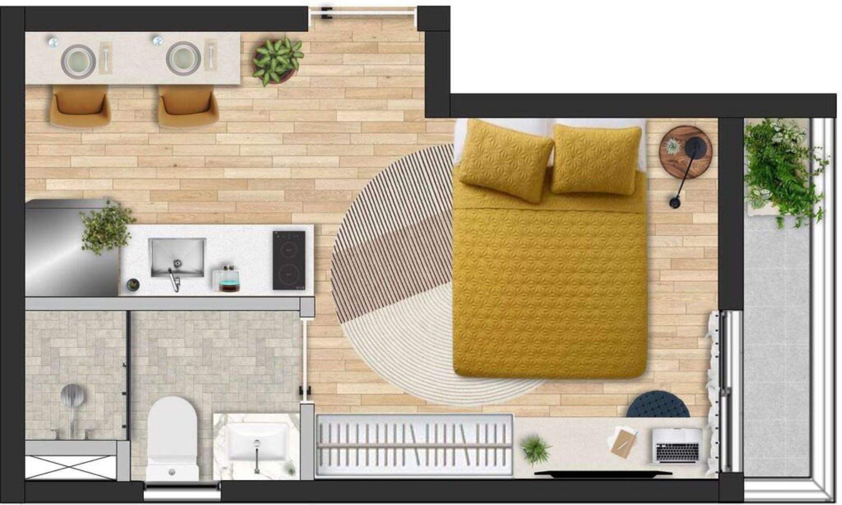 Apartamento, 1 quarto, 15 m² - Foto 18