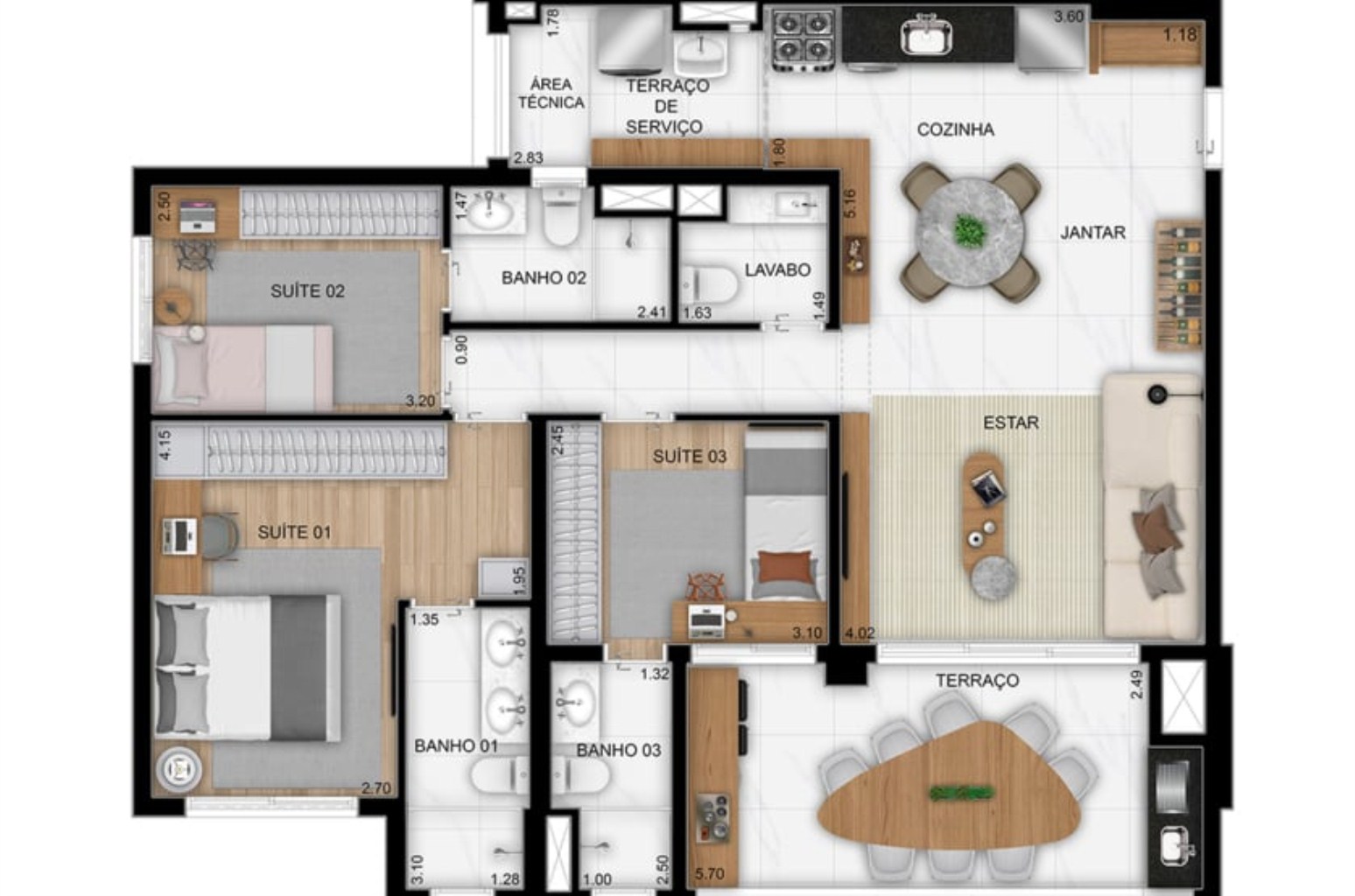 Apartamento, 3 quartos, 94 m² - Foto 25