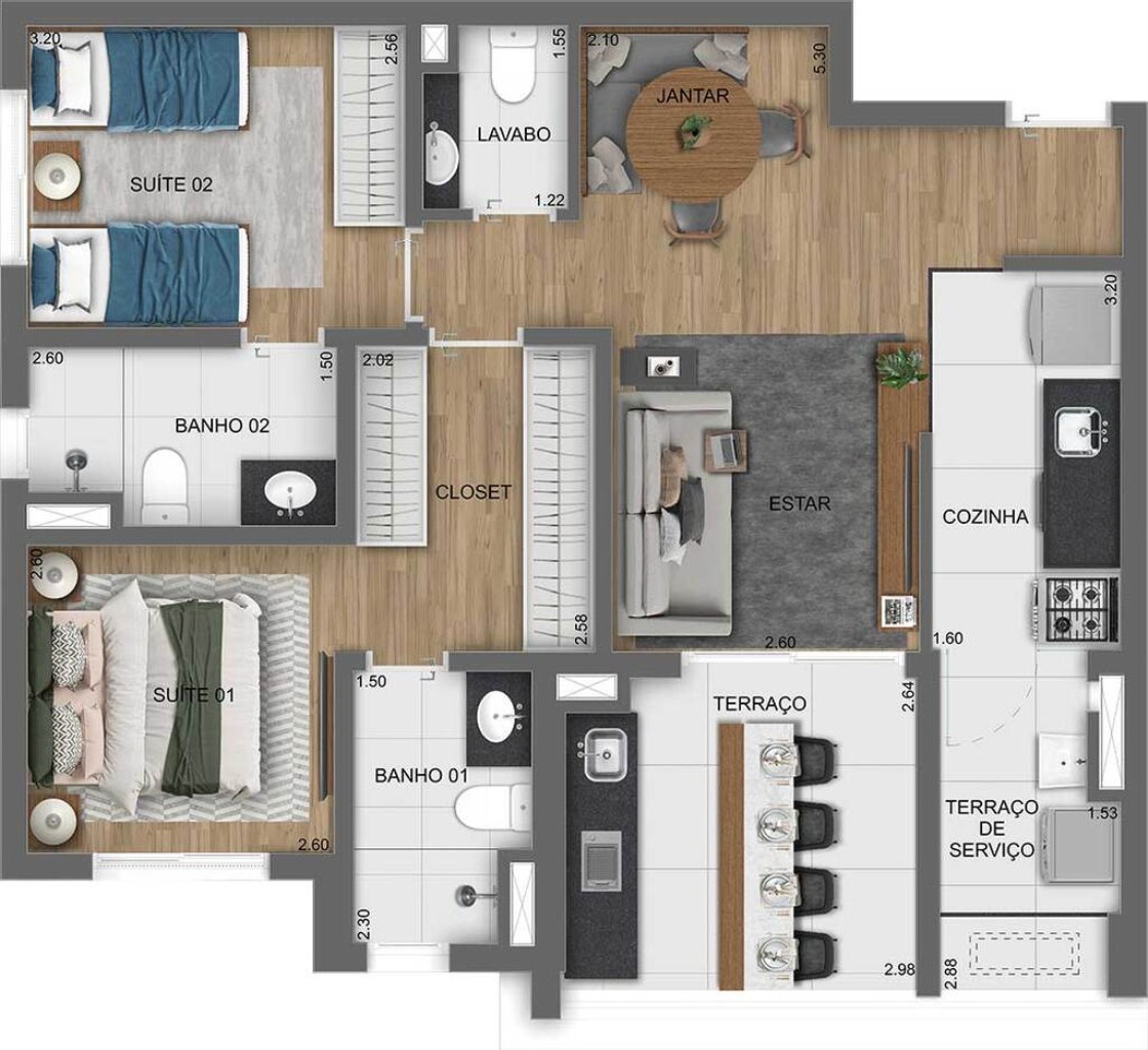 Apartamento, 1 quarto, 30 m² - Foto 34