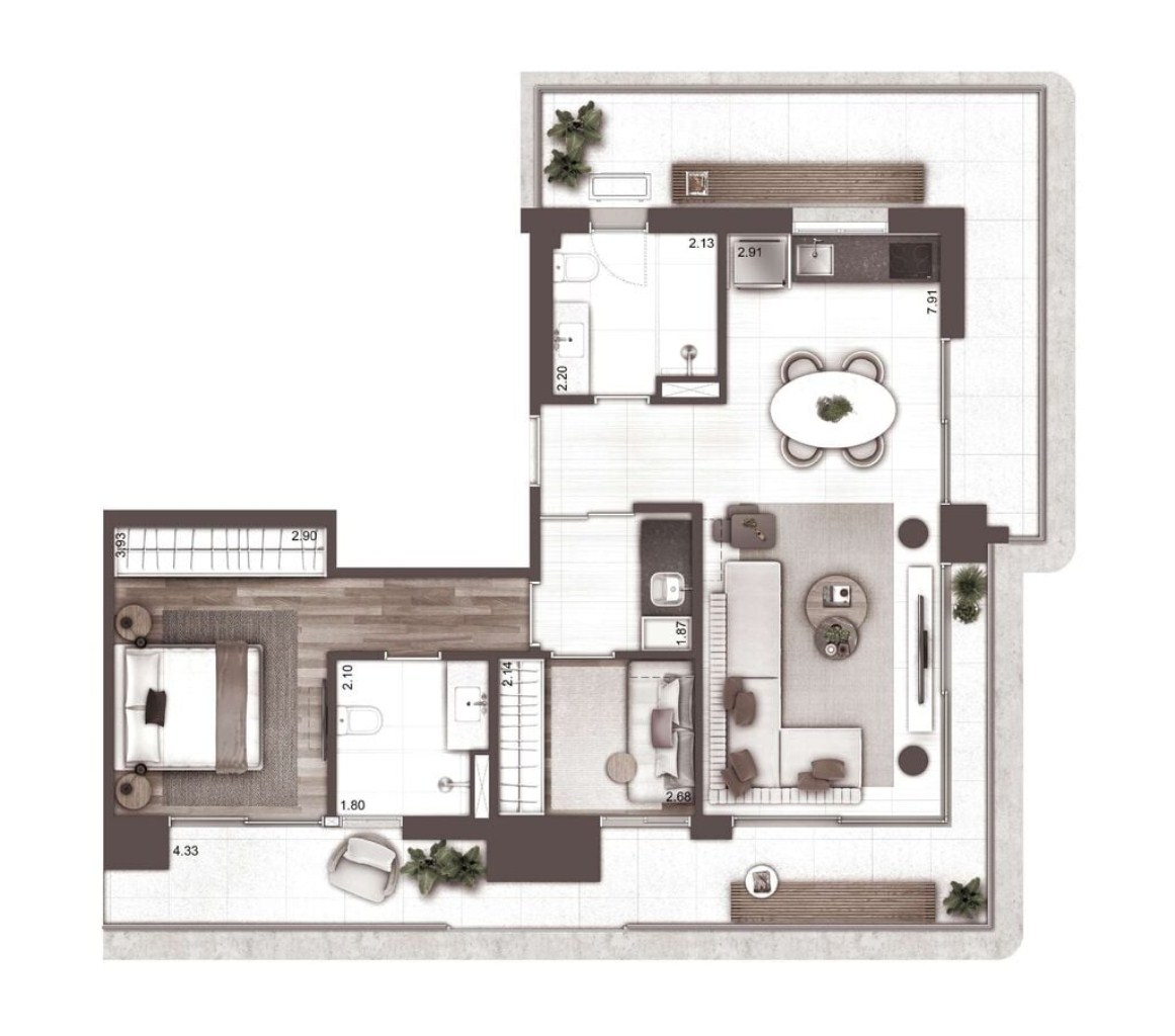 Apartamento, 2 quartos, 130 m² - Foto 25