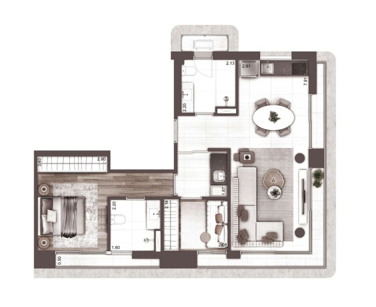 Apartamento, 2 quartos, 130 m² - Foto 22