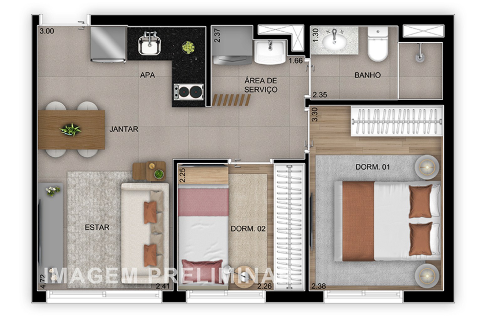 Apartamento, 1 quarto, 26 m² - Foto 29