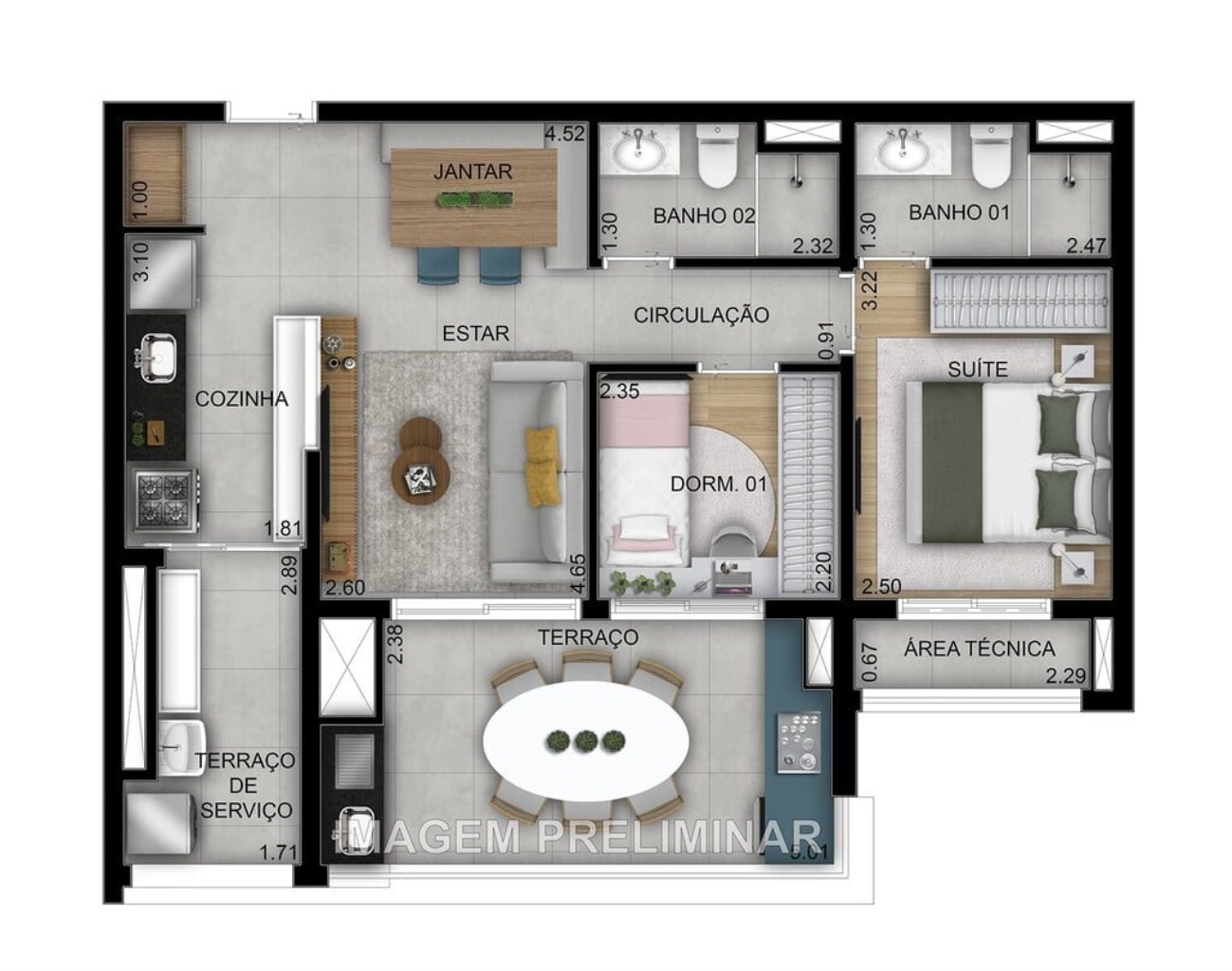 Cobertura, 3 quartos, 164 m² - Foto 31