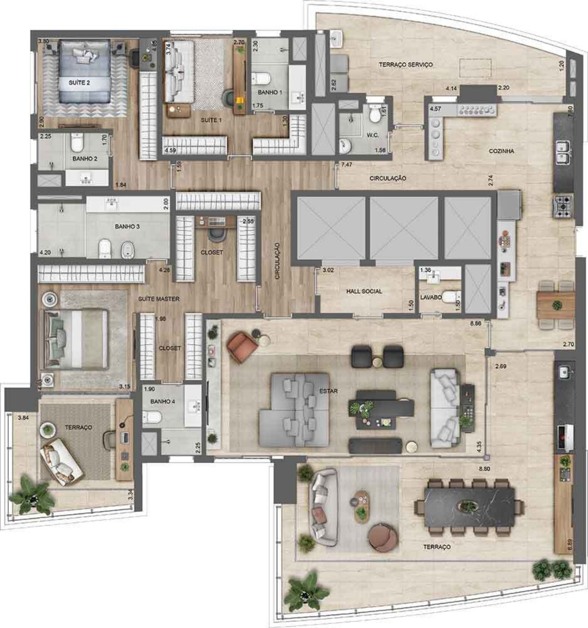 Cobertura, 4 quartos, 554 m² - Foto 39