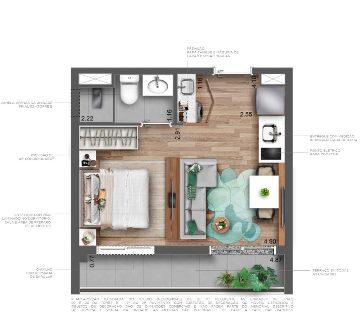 Apartamento, 1 quarto, 27 m² - Foto 25