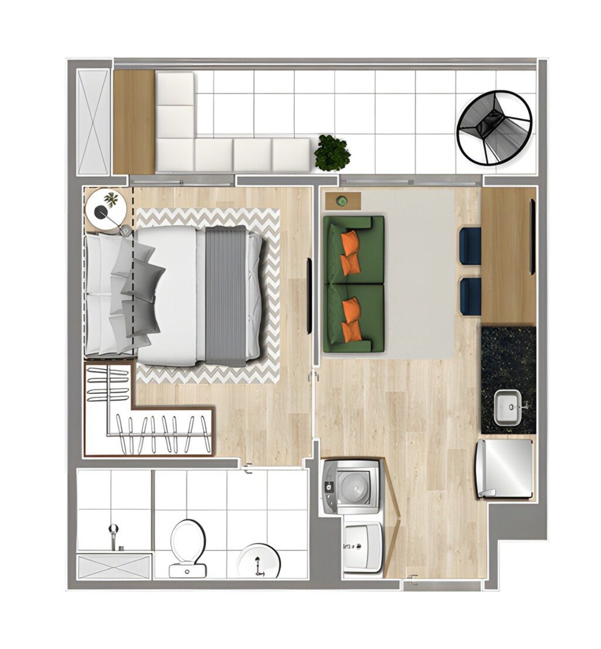Apartamento, 1 quarto, 29 m² - Foto 22