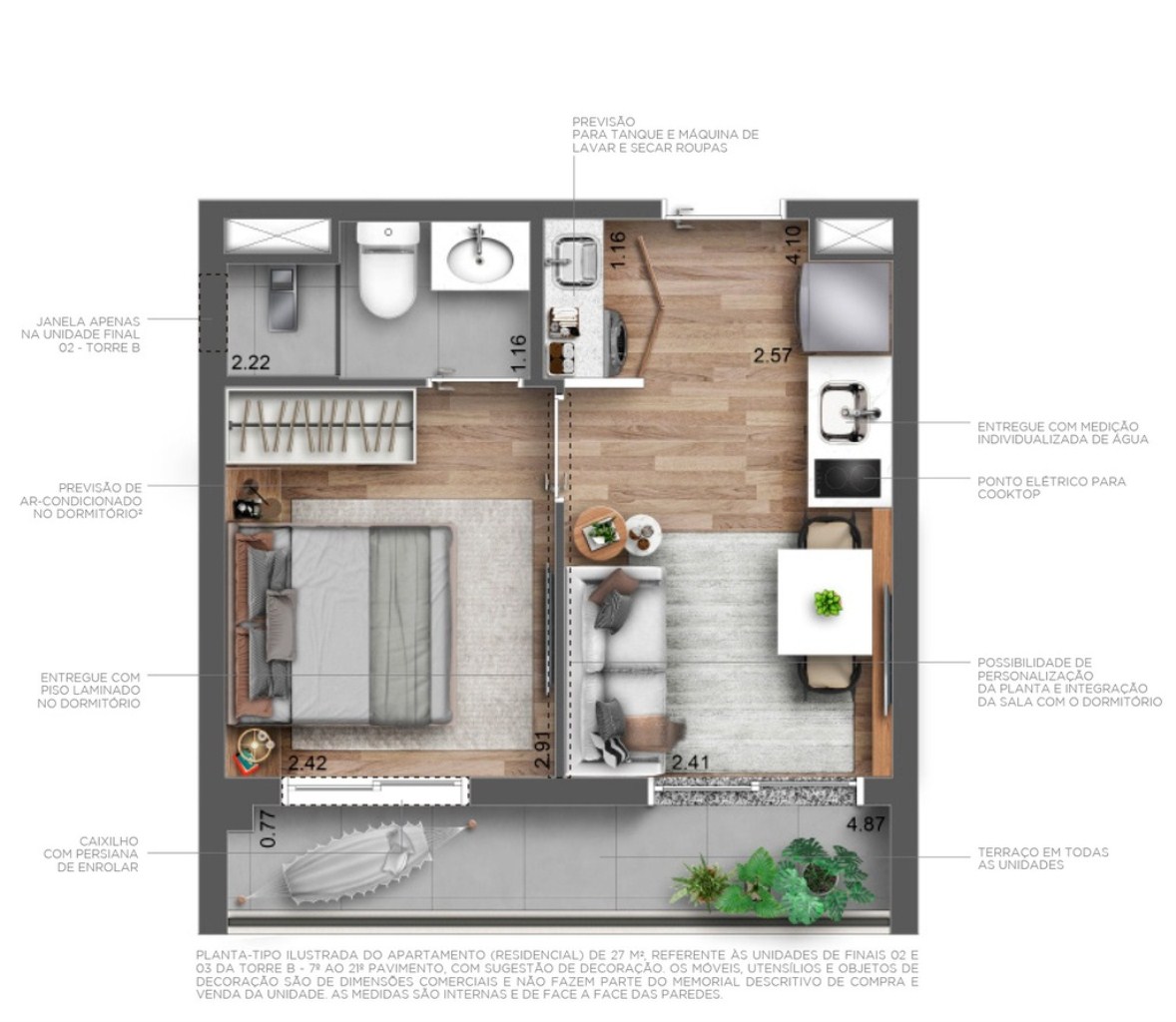 Apartamento, 1 quarto, 27 m² - Foto 24