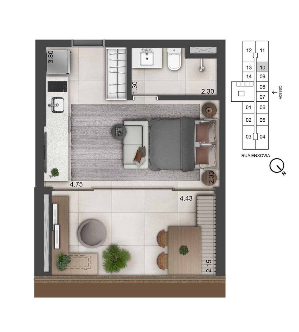 Apartamento, 1 quarto, 79 m² - Foto 24